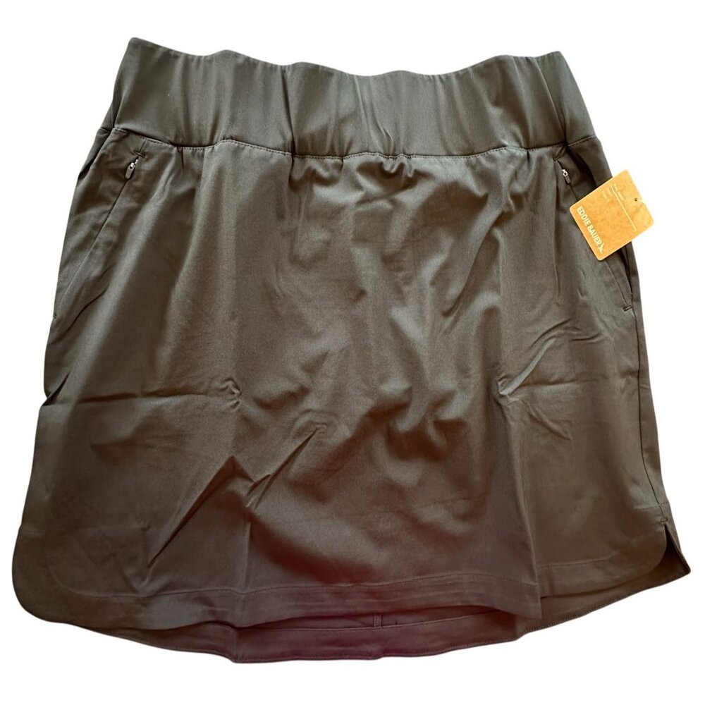 NWT Eddie Bauer Women's Black Trail Skort Size Medium